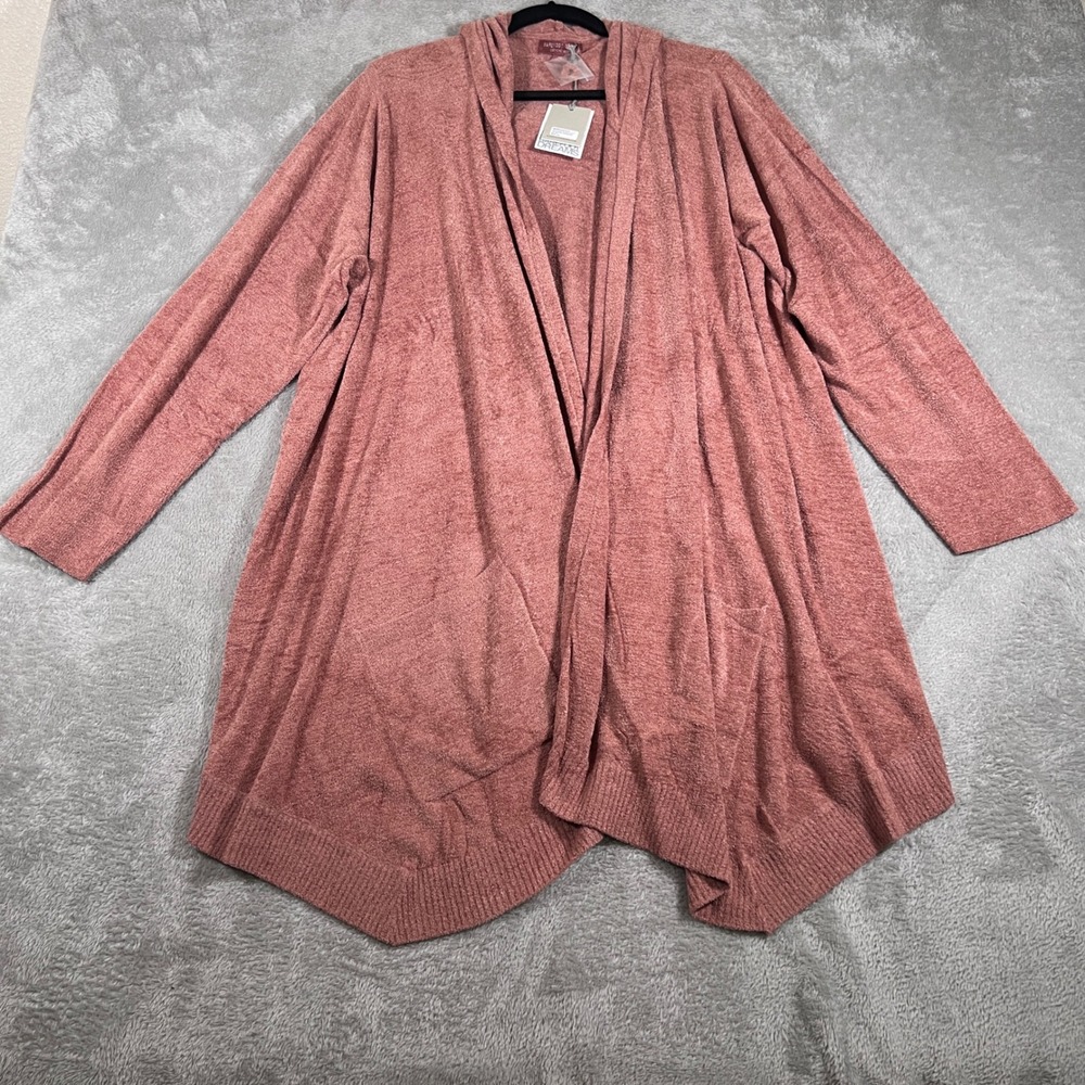 Barefoot Dreams CozyChic Ultra Lite‎ Cardigan SeaShore Womens 2X Open Front NEW